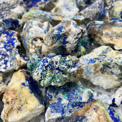 azurite with chrysocolla specimen